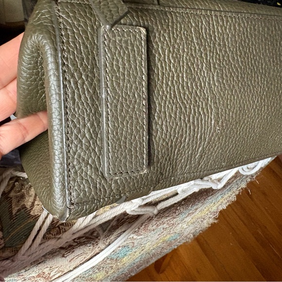 AllSaints Ray East West Pebbled Leather Tote Bag and Leather Pouch - Picture 7 of 10